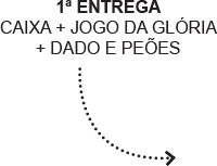 1ª entrega: Caixa + Jogo da Glória + Dado e Peões