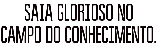 Saia glorioso no campo do conhecimento